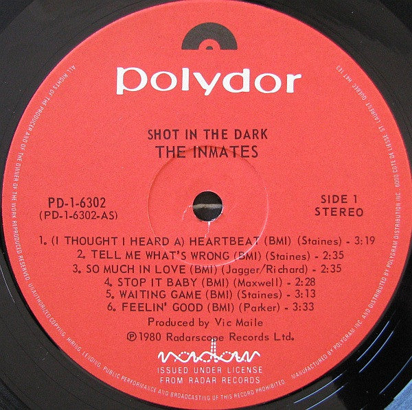 The Inmates (2) : Shot In The Dark (LP, Album)