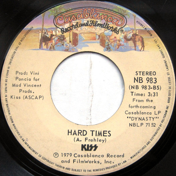 Kiss : I Was Made For Lovin' You  (7", Single)