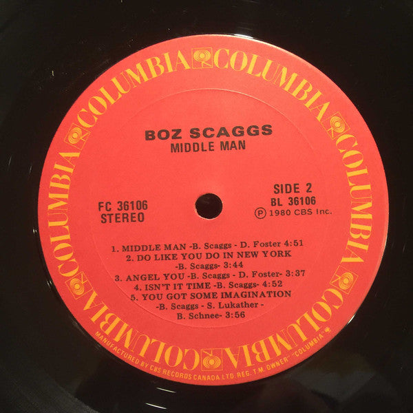 Boz Scaggs : Middle Man (LP, Album)