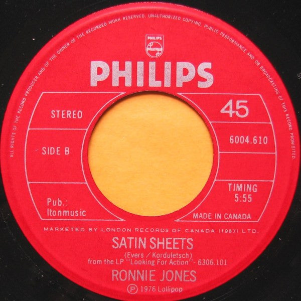 Ronnie Jones : Under My Thumb / It's The Same Old Song (7", Single)