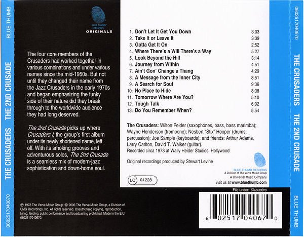 The Crusaders : The 2nd Crusade (CD, Album, RE, RM)