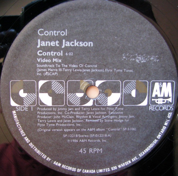 Janet Jackson : Control (12")