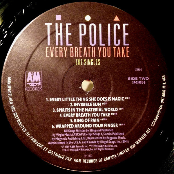 The Police : Every Breath You Take (The Singles) (LP, Comp, RM)