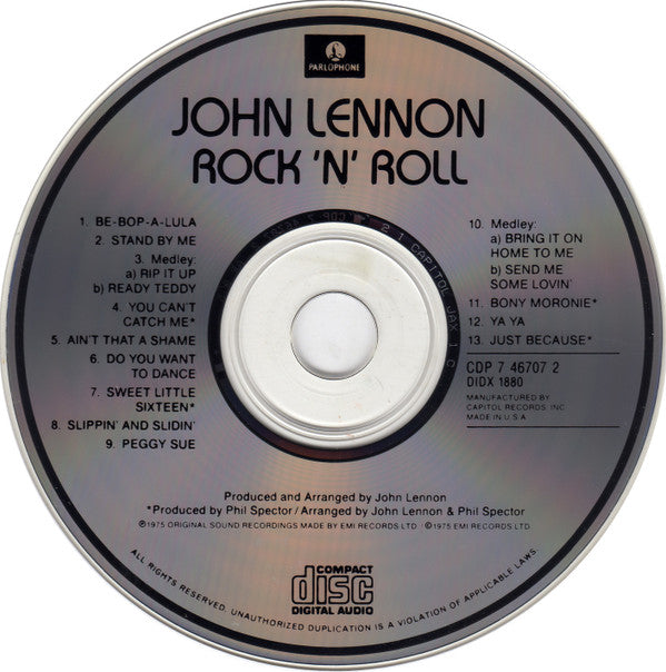 John Lennon : Rock 'N' Roll (CD, Album, RE, Jax)
