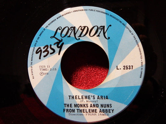 The Monks And Nuns : Thélème's Aria (7", Single)