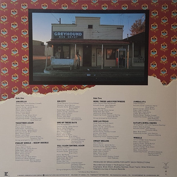 Emmylou Harris : Elite Hotel (LP, Album)