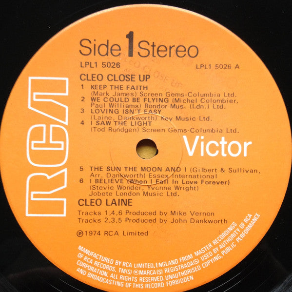 Cleo Laine : Cleo Close Up (LP)