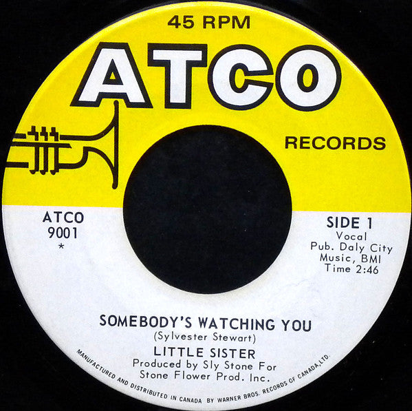 Little Sister : Somebody's Watching You / Stanga (7", Single)