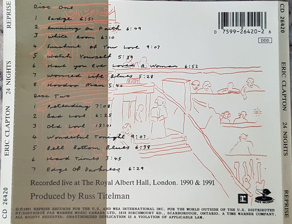 Eric Clapton : 24 Nights (2xCD, Album)
