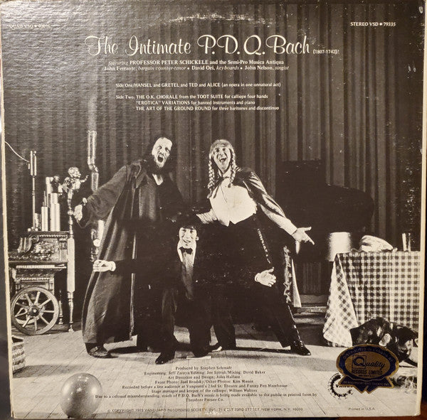 P.D.Q. Bach : The Intimate P.D.Q. Bach (LP, RE)