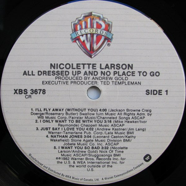 Nicolette Larson : All Dressed Up And No Place To Go (LP, Album)