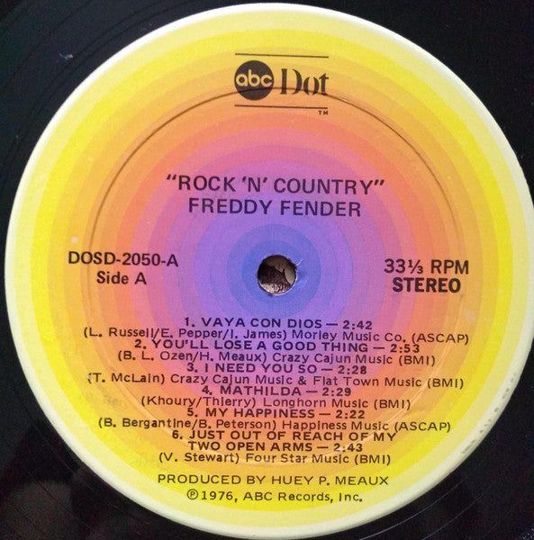 Freddy Fender (2) : Rock 'N' Country (LP, Album)
