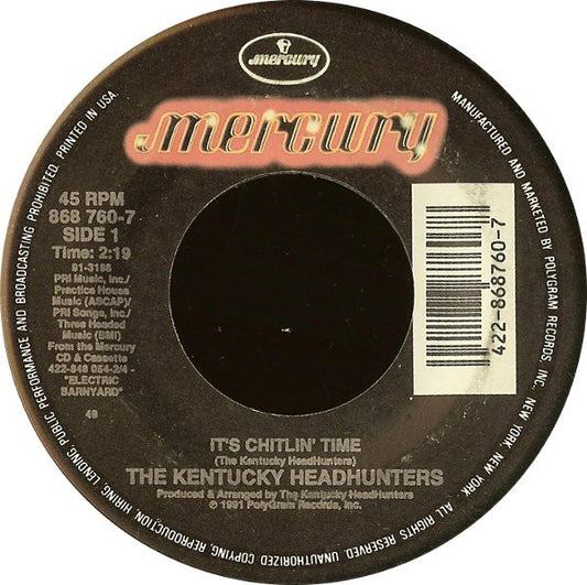The Kentucky Headhunters : It's Chitlin' Time / Dumas Walker (7", 49)