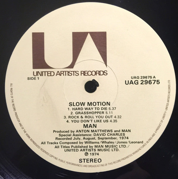 Man : Slow Motion (LP, Album, Mat)