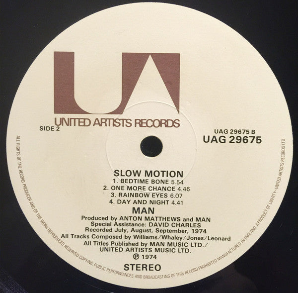 Man : Slow Motion (LP, Album, Mat)