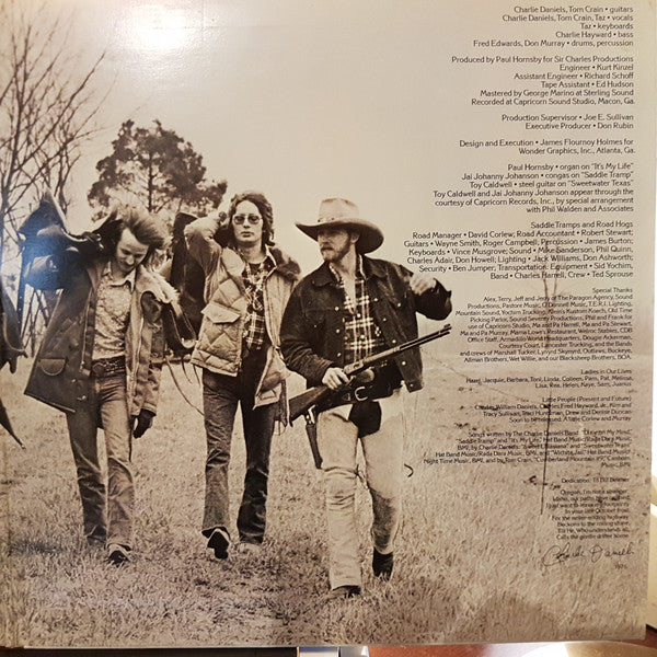 The Charlie Daniels Band : Saddle Tramp (LP, Album, Gat)