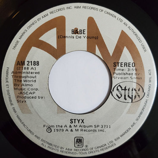 Styx : Babe (7")