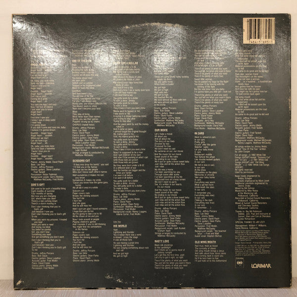 Jimmy Webb : Angel Heart (LP, Album, Pit)