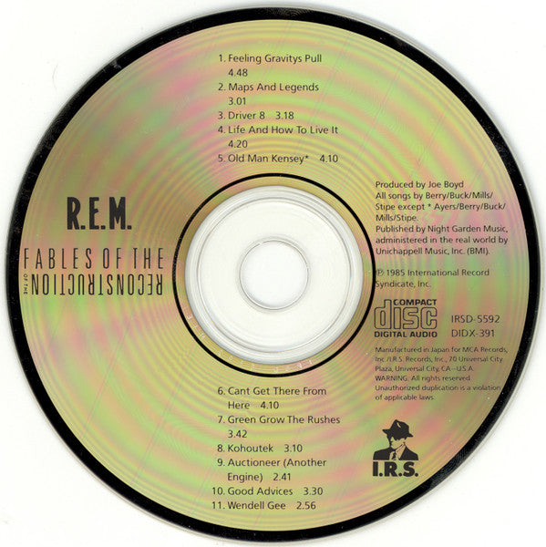 R.E.M. : Fables Of The Reconstruction (CD, Album)