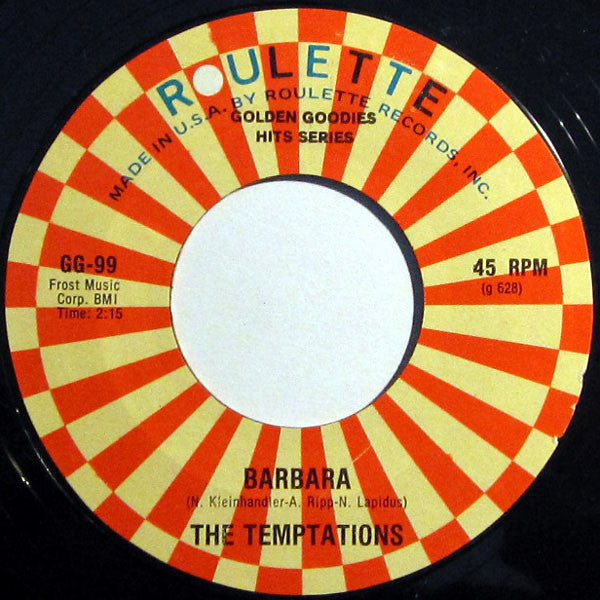 The Temptations (2) / The Dreamers (12) : Barbara / Teenage Vows Of Love (7", Single)
