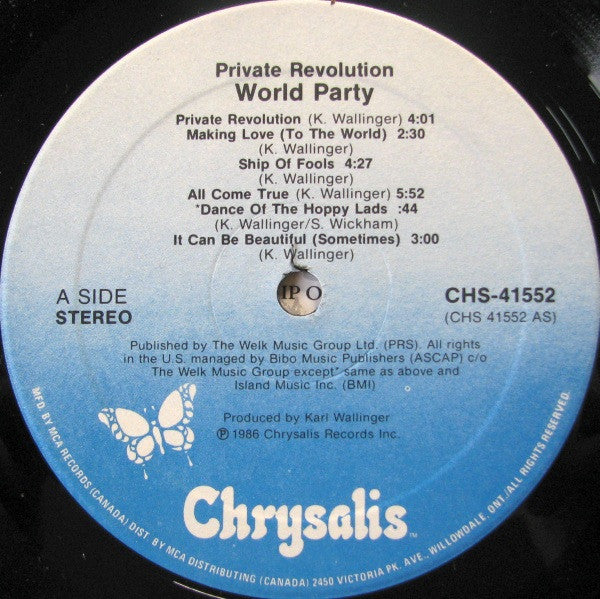 World Party : Private Revolution (LP, Album)