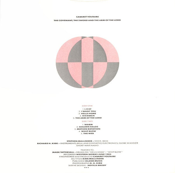 Cabaret Voltaire : The Covenant, The Sword And The Arm Of The Lord (LP, Album)