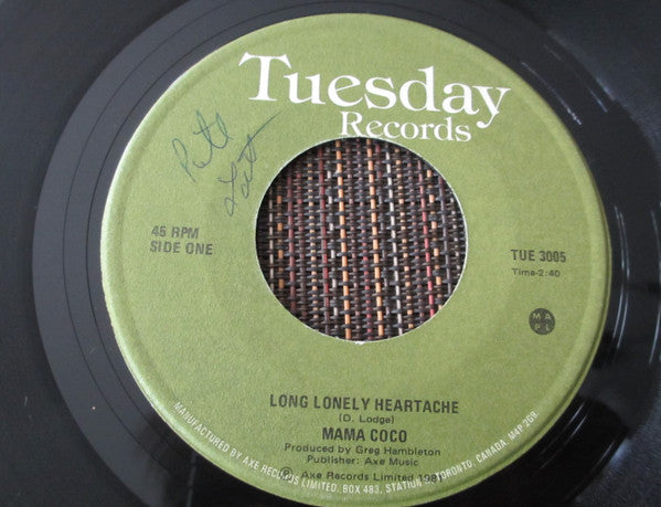 Mama Coco (2) : Long Lonely Heartache (7", Single)