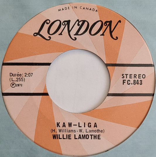 Willie Lamothe : Kaw-Liga (7")