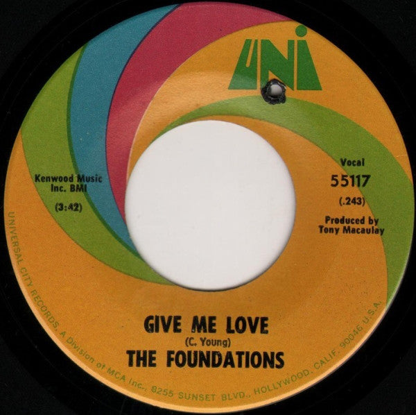 The Foundations : In The Bad, Bad Old Days (Before You Loved Me) (7")