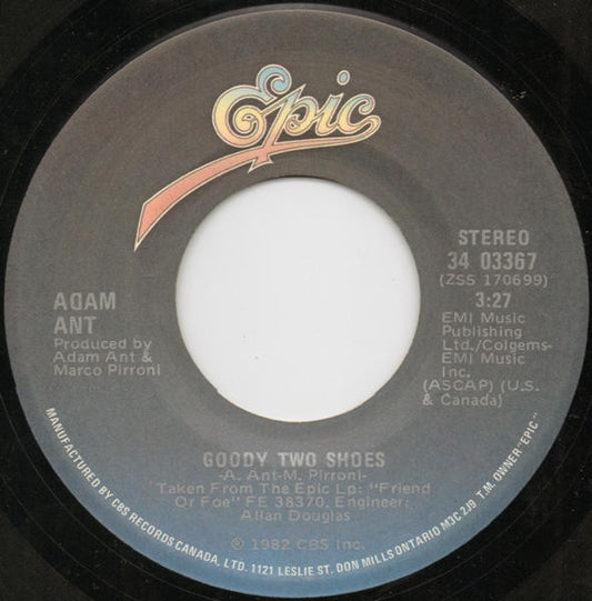 Adam Ant : Goody Two Shoes (7", Single)