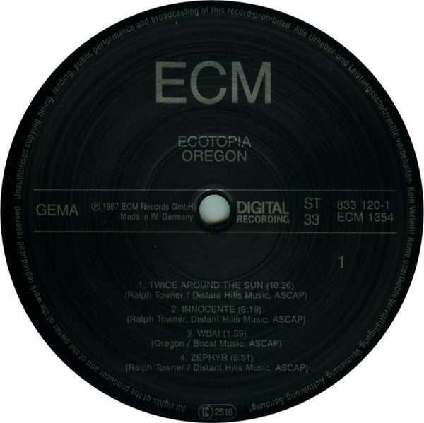 Oregon : Ecotopia (LP, Album)