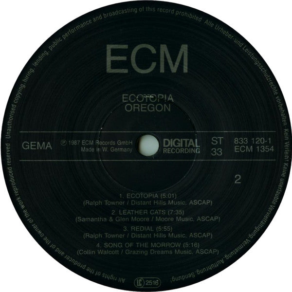 Oregon : Ecotopia (LP, Album)