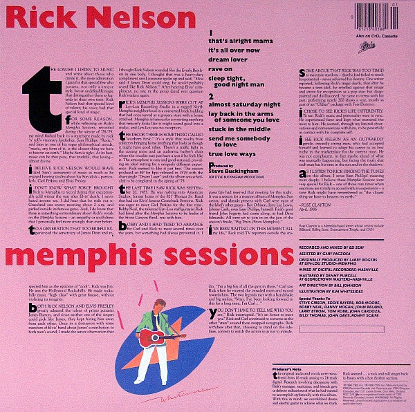 Rick Nelson* : Memphis Sessions (LP, Album)