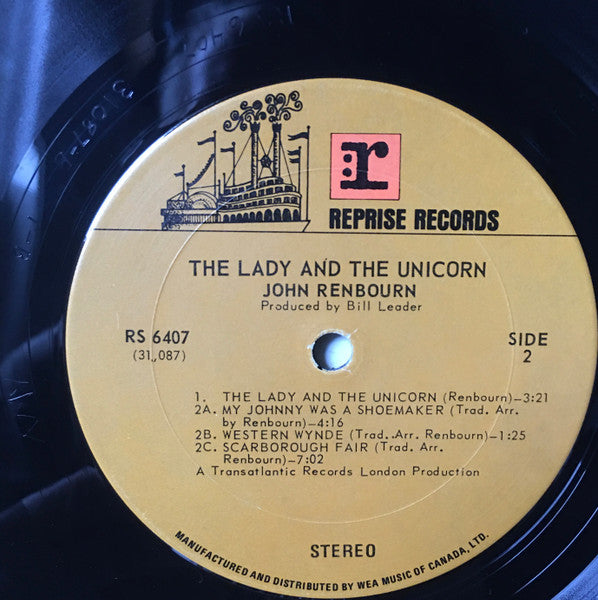 John Renbourn : The Lady And The Unicorn (LP, Album, Smi)