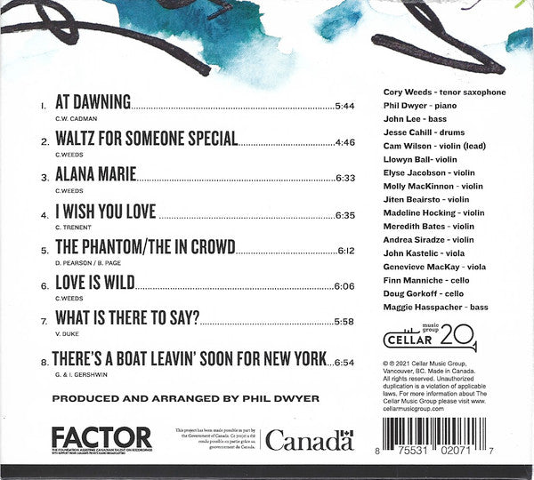 Cory Weeds : What Is There To Say? (CD, Album)