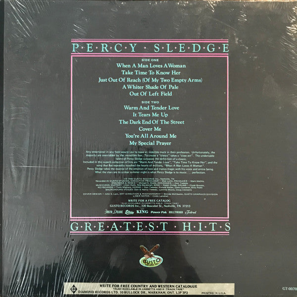 Percy Sledge : Greatest Hits (LP, Comp)