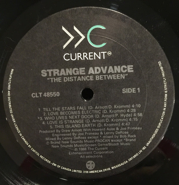 Strange Advance : The Distance Between (LP, Album)