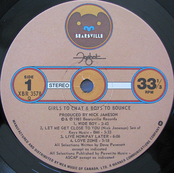 Foghat : Girls To Chat & Boys To Bounce (LP, Album)