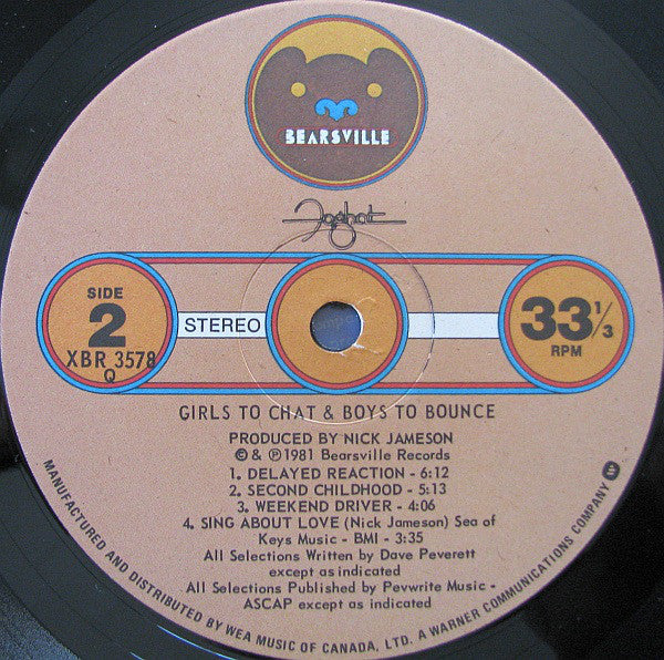 Foghat : Girls To Chat & Boys To Bounce (LP, Album)