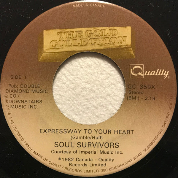The Capitols / Soul Survivors : Cool Jerk / Expressway To Your Heart (7", Single, RE)