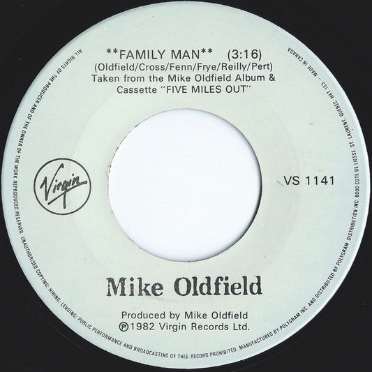 Mike Oldfield : Family Man (7", Single, Don)