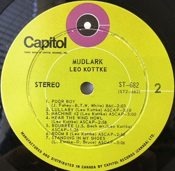Leo Kottke : Mudlark (LP, Album)