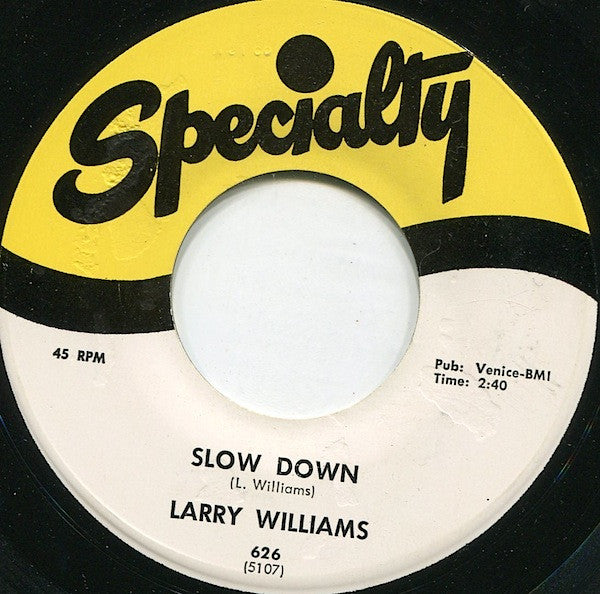 Larry Williams (3) : Slow Down / Dizzy, Miss Lizzy (7", Single)
