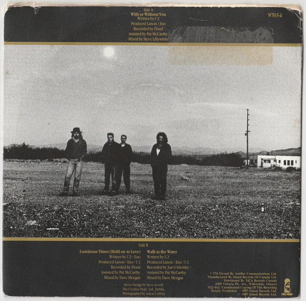 U2 : With Or Without You (7", Single)