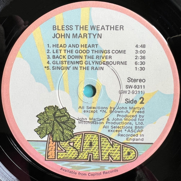 John Martyn : Bless The Weather (LP, Album, Jac)