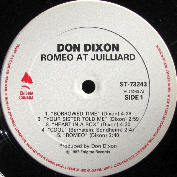 Don Dixon : Romeo At Julliard (LP, Album)