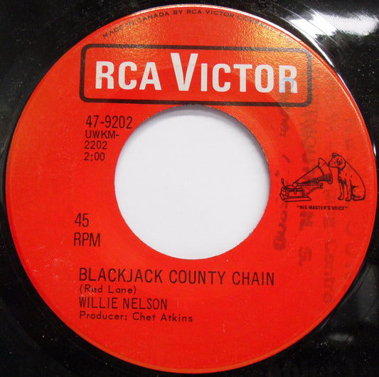 Willie Nelson : Blackjack County Chain / Some Other World (7")