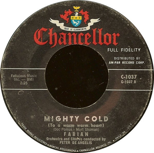 Fabian (6) : Tiger / Mighty Cold (To A Warm Warm Heart) (7")