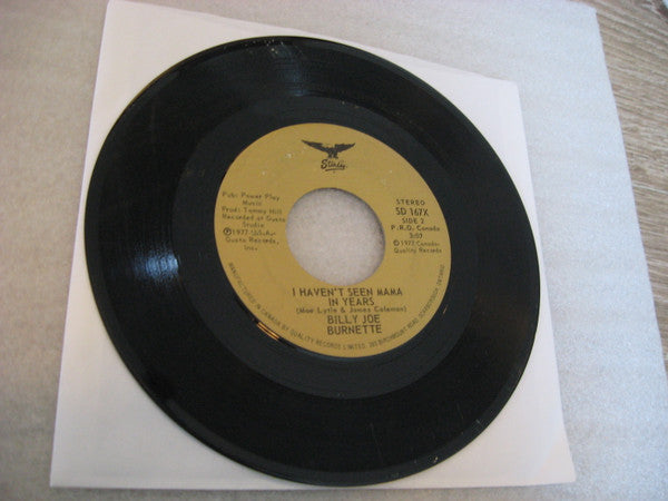 Billy Joe Burnette : Welcome Home Elvis / I Haven't Seen Mama In Years (7", Single)