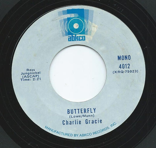 Charlie Gracie : Butterfly (7", Mono)